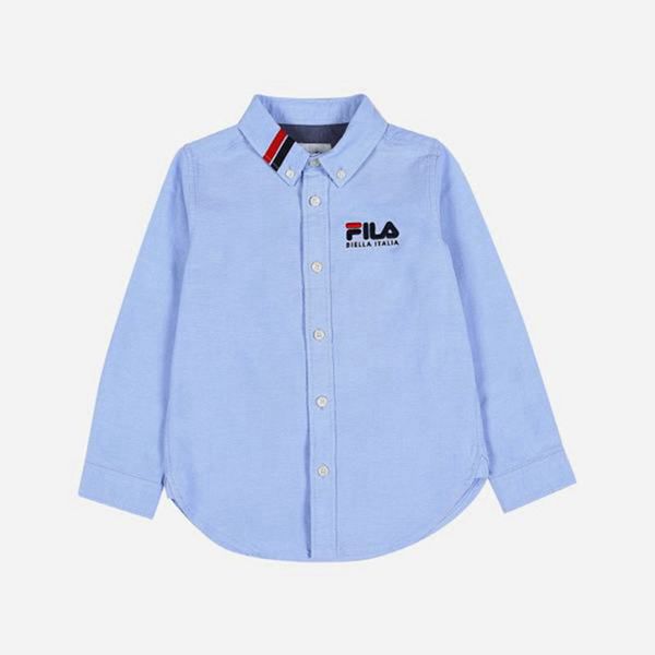 Camisas Fila Rapaz Azuis - Fila Oxford L/S Portugal Lisboa,GYBC-20587